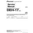 PIONEER DEH-17 Manual de Servicio