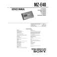 SONY MZ-E40 Manual de Servicio