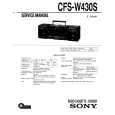 SONY CFS-W430S Manual de Servicio