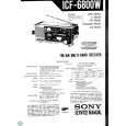 SONY ICF6800W Manual de Servicio