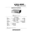 PIONEER KPX-600 Manual de Servicio