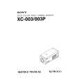 SONY XC-003 Manual de Servicio