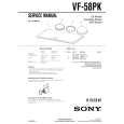 SONY VF58PK Manual de Servicio