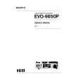 SONY EVO-9850P VOLUME 1 Manual de Servicio
