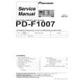 PIONEER PD-F1007/MY Manual de Servicio