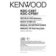 KENWOOD KDC-CX87 Manual de Usuario