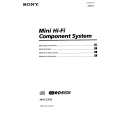 SONY MHC-EX50 Manual de Usuario