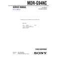 SONY MDRG94NC Manual de Servicio