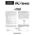PIONEER PL-640 Manual de Usuario