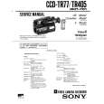 SONY CCD-TR77 Manual de Servicio