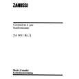 ZANUSSI ZA9011BL/1 Manual de Usuario