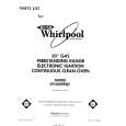 WHIRLPOOL SF3300ERW1 Catálogo de piezas