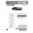 SONY ICFC560L Manual de Servicio