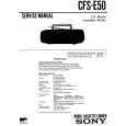 SONY CFS-E50 Manual de Servicio