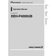 PIONEER DEH-P4050UB/XN/ES Manual de Usuario