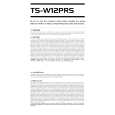 PIONEER TS-W12PRS Manual de Usuario