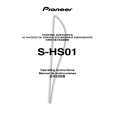 PIONEER S-HS01/SDBXTW/E Manual de Usuario