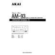 AKAI AM-93 Manual de Usuario