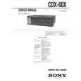 SONY CDX60X Manual de Servicio SONY CDX60X Manual de Servicio