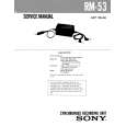 SONY RM53 Manual de Servicio