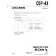SONY CDP43 Manual de Servicio