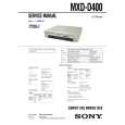 SONY MXDD400 Manual de Servicio