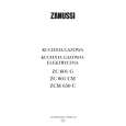 ZANUSSI ZCM650C/PL Manual de Usuario