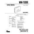SONY WM-FX999 Manual de Servicio