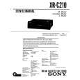 SONY XR-C210 Manual de Servicio