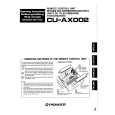 PIONEER CU-AX002 Manual de Usuario