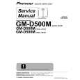 PIONEER GM-D500M/XR/ES Manual de Servicio