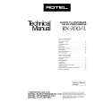 ROTEL RX-700L Manual de Servicio