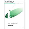 TRICITY BENDIX TBS603WH Manual de Usuario