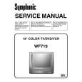 SYMPHONIC WF719 Manual de Servicio