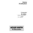 ARTHUR MARTIN ELECTROLUX BU8806W Manual de Usuario