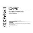 KENWOOD KAC744 Manual de Usuario