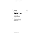 SONY SSM120 Manual de Usuario