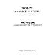 SONY VO1600 Manual de Servicio