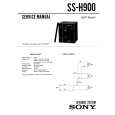SONY SS-H900 Manual de Servicio