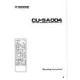PIONEER CU-SA004 Manual de Usuario