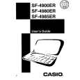 CASIO SF4985ER Manual de Usuario