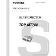 TOSHIBA TDP-MT700 Manual de Servicio
