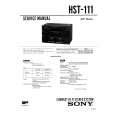 SONY HST111 Manual de Servicio
