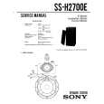 SONY SS-H2700E Manual de Servicio