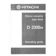 HITACHI D-3300M Manual de Usuario
