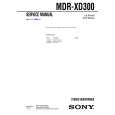 SONY MDRXD300 Manual de Servicio