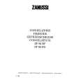 ZANUSSI ZF82BN Manual de Usuario