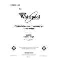 WHIRLPOOL CG2951XSW1 Catálogo de piezas