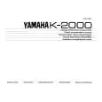 YAMAHA K-2000 Manual de Usuario