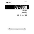 TEAC DV-3800 Manual de Usuario